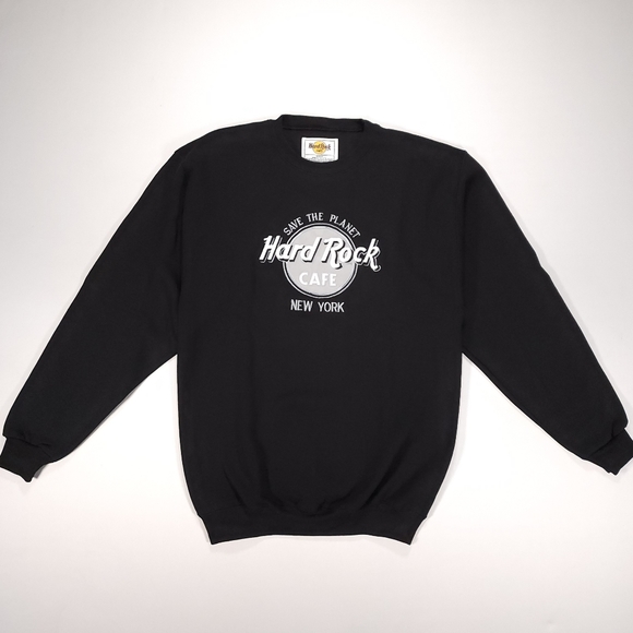 Vintage Hard Rock Cafe New York Crewneck Sweatshirt Embroidered Mens Medium EUC! - Picture 1 of 15